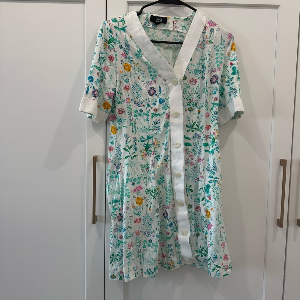 Lulus Floral Button-Down Dress
